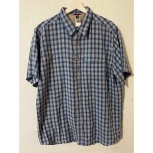 The North Face Men's Fishing Style Plaid Short Sleeve‎ Button Up Shirts XL